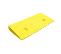 Fenteer Bordillo Rampa para Coche, Accesorios para Coche, Rampa de Umbral para Muelle de Carga, Ligera de Plástico de Entrada Caucho, Camiones, RVs, ATV, Alto 4cm Amarillo