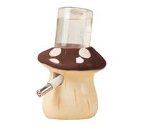 Fenteer Botella de Agua para hámster, dispensador de Agua, Accesorios de Jaula con Forma de Seta de Dibujos Animados para jerbos, hámsteres, Chinchillas, MarrÓn