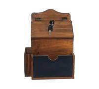 Fenteer Buzón de pared seguro, versátil, resistente, de madera, para sugerencias, depósito, para oficina, hogar y negocios.