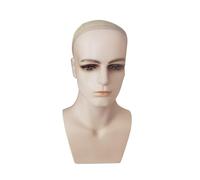 Fenteer Cabeza de Maniquí Masculino con Soporte para Peinados Modernos, Piel sin barba