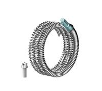 Fenteer Cable de desatascador de desagües, herramienta para desatascar fregaderos, removedor de obstrucciones de plomería, cable de barrena de desagüe para, Longitud 2m