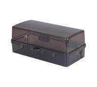 Fenteer Caja de Corriente Exterior Caja de Conexión Eléctrica Impermeable Material PP Resistente Entrada Múltiple para Cables Adecuada para Jardín Eve, Negro
