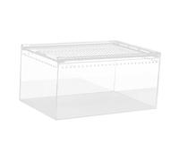 Fenteer Caja de cría de Reptiles, terrario para Reptiles, hábitat para Animales, Jaula, recinto para Tortugas, 30cmx20cmx15cm