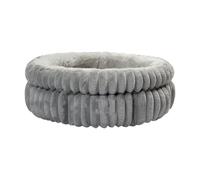 Fenteer Cama para Perros Y Gatos, Cojín Suave para Dormir, Nido de Gato Acogedor, Estera de Descanso para Cachorros, Gris 60cmx60cmx20cm