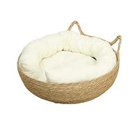 Fenteer Cama Rascador para Gatos, Cesta, Colchón Tejido con Cojín, Redonda, Resistente, Ideal para, para Gatos, Gatitos Y, 40cmx14cm