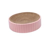 Fenteer Cama Rascadora Redonda para Gatos, Sofá Cama, Garra Afilada, 31 Cm X 31 Cm X 6 Cm, Nido Rascador para Gatos, Poste Rascador para Gatitos, Centro Activ, Rosado