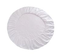 Fenteer Cama Redonda del Hotel Sábanas Integradas Cubiertas De Cama De La Princesa Completa Funda De Colchón De Ropa De Cama De Algodón Puro 2.2 Metros De Diá - Blanco, Individual
