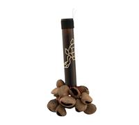Fenteer Campana de Mano de Cáscara de Nuez, Instrumento Musical de Percusión, Agitador de Nueces, Campanas de Mano para Fiestas, Principiantes Y Niños, B