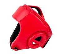 Fenteer Casco de Boxeo Equipo Completo de Casco de Entrenamiento con Protección Facial para Sanda Muay Thai Grappling Kickboxing, Rojo