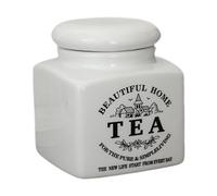 Fenteer Ceramic Storage Jar Atertight SELLE JAR de ALMACENAMIENTO con PERRAMIENTO para COMENTAR COTICINA, Lata de Té