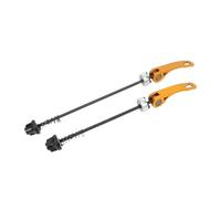 Fenteer Cierres rápidos Delanteros y Traseros para Bicicleta, Accesorios para Bicicletas, reparación, fácil de Usar, reemplazo de Juego de Ejes, Metal, Oro