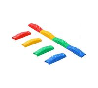 Fenteer Circuito de Equilibrio con Diferentes Obstáculos, Bloques Antideslizantes para Niños, 4 Piezas Arcoíris