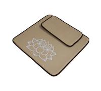 Fenteer Cojín de Meditación, Almohadas para El Suelo, Tapete Cuadrado Antideslizante para Balcón Y Ejercicio, Caqui, Individual