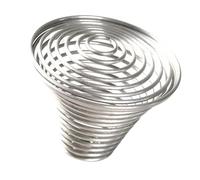 Fenteer Colador de Desagüe para Lavabo de Baño, Cesta de Resorte para Atrapar Cabello, Desagüe de Acero Inoxidable para Lavabo, Bañera, Suelo Utilitario, 1 Pc