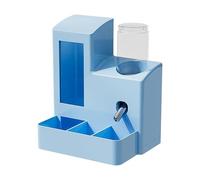 Fenteer Comedero Automático para Hámster Bebedero de Gran Capacidad Estación de Alimentación Dispensador Táctil con Superficie Lisa para Limpieza Adecuado Pa, Botella Azul de 80 Ml