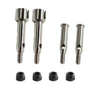 Fenteer Copas de Eje RC 3348, repuestos para de Rueda Delantera, Adaptador Resistente al Desgaste, Ejes de Eje de Metal para Wltoys 244016 1/24