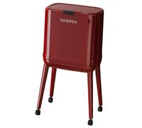 Fenteer Cubo de basura de 16 l, gran capacidad, creativo, para oficina, tocador, cocina, sala de estar y hogar, Rojo