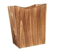 Fenteer Cubo de basura de madera con tapa abierta y, ideal para baño, lavandería, dormitorio, sala de manualidades y oficina.