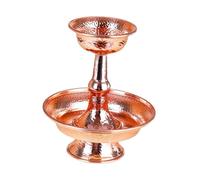 Fenteer Cuenco de, Copa de Adoración, Colección Decorativa Hecha a Mano, Martillado para Decoración de Meditación de de Té Sacrificial, tal como se describe, 15cm