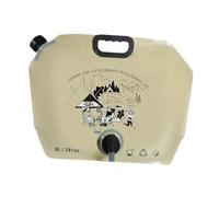 Fenteer Depósito de Agua para Líquidos Bolsa de Hidratación Plegable Bidón de 8L Reutilizable con Espita Dosificadora Adecuado para Caravanas Y Festivales, Caqui