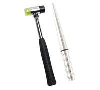 Fenteer Dimensionamiento del de la Mandril del Anillo Joyero del DIY DIY Shaper Shaper Metal Professional Medición de la Herramienta Medidor del, con Martillo de Goma