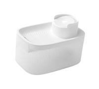Fenteer Dispensador de Agua para Gatos Y Perros Pequeños, Fuente Automática para Mascotas, Blanco