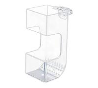 Fenteer Dispensador de bandejas para Alimentar Peces, fácil instalación, Divisor de Tanque Transparente, Soporte para Suministros