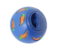 Fenteer Dispensador de Comida con Forma de Bola de Golosinas, Juguete Rompecabezas, Juguetes, Pelota para Snacks, Comedero para Mascotas, Juguete Mastic, Azul