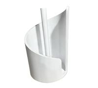 Fenteer Dispensador de toallas de papel de encimera, moderno soporte de madera para pañuelos de papel, ideal para decoración del hogar en comedores de, Blanco