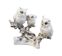 Fenteer Escultura de búho, Adorno de Mesa, Estatua de Animal, Figura Decorativa para estantería, Centro de Mesa, Style D