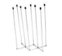 Fenteer Escurridor de botellas, organizador de botellas de agua, soporte versátil de encimera, secador para vasos, tazas de viaje y bolsas reutilizables