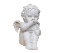 Fenteer Estatua de ángel, Figura de ángel, colección de Resina, Regalo, Adorno de Escritorio nórdico, Escultura para estantería, Oficina, Sala de Estar y, Style D