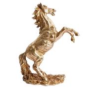 Fenteer Estatua de Caballo Saltando, Adorno de Mesa, Figura de Resina, Obra de, artesanía, Regalo, Escultura Decorativa de Animal, Oro para Dormitorio,