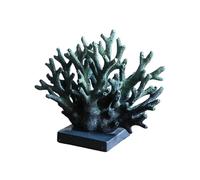 Fenteer Estatua de Coral de Resina Realista, decoración náutica nórdica, decoración de Coral para Sala de Estar, Mesa, Centro de Mesa, hogar, Dormitorio, Morado 18cmx15cm