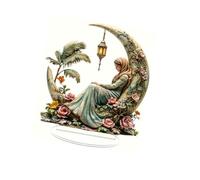 Fenteer Estatua de Hada de la, Adorno de Escritorio, colección, Escultura de ángel de acrílico, Figura de Hada en la para Estante, gabinete, Oficina