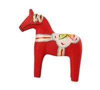 Fenteer Estatua del Caballo de Dala Sueco Figura del Caballo de Dala Adorno del Caballo de Dala nórdico Adornos del Caballo de Dalecarlia, Rojo, Grande