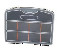 Fenteer Estuche Organizador de Herramientas, Caja de Aparejos de Pesca, Múltiples Compartimentos, Tapa Transparente, Resistente