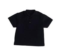 Fenteer Figura de acción a Escala 1/9, Ropa, Camiseta de Moda, Disfraz de para muñeca, Figura Masculina, Ropa para Mediana Edad, Accesorios de, Negro