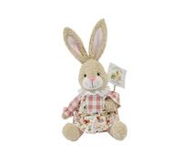 Fenteer Figura de Conejo de Pascua, Estatua Decorativa para Centro de Mesa, muñeco de Conejo, Adorno para estantería de Oficina, Femenino