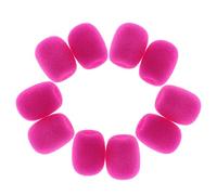Fenteer Fundas de Espuma Universales para Micrófono con Protector Antiviento, 10 Unidades, Fushcia