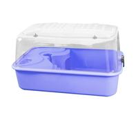 Fenteer Hamster Cage Hamster House Cover Transparent Training Carrier saliente Juega de Ejercicios Casa para Bunny Sugar Glider, PÚrpura
