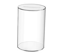 Fenteer Hucha Acrílica Transparente para Guardar Dinero Tarro Caja de Monedas Contenedor de Ahorros Original Estilo Moderno para Niños Adultos Adecuado para R, 12cmx20cm