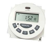 Fenteer Interruptor Horario Digital Semanal Programable Iluminación Electrónica Temporizador Diario - 12V