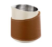 Fenteer Jarra para Leche Sin Mango, Taza para Café con Diseño de Arte Latte, tal como se describe, White and S