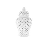 Fenteer Jarrón de Cerámica Moderno Tipo Ginger Jar, Jarrón de, Pieza de Colección Universal.