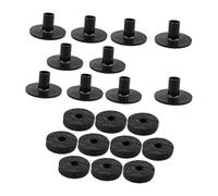 Fenteer Juego de 10 Fundas Y Almohadillas de Fieltro para Soportes de Platillos. Reemplazo Directo. Accesorios Prácticos Y de Calidad. Almoh, Almohadillas de fieltro gris