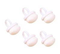 Fenteer Juego de 5 Cepillos para Polvo de Uñas Y Maquillaje, Blanco