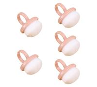 Fenteer Juego de 5 Cepillos para Polvo de Uñas Y Maquillaje, Rosa