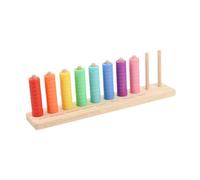 Fenteer Juguete de madera para apilar y clasificar colores, juego de combinación de colores, interacción entre padres e hijos, juguete sensorial, educación