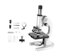 Fenteer Kit de experimentos científicos con microscopio para niños, útiles Escolares para Principiantes con Accesorios, Material Educativo biológico.